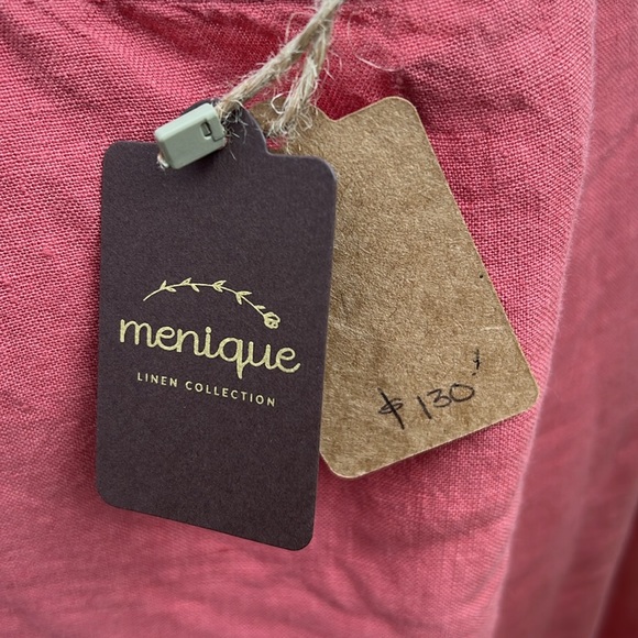 NWT Linen ,Prairie Midi-Dress - Picture 4 of 5